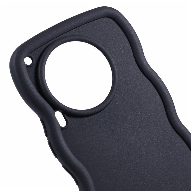 XL Series For TECNO Camon 30 4G / 30 5G Case Wave Frame Soft TPU Phone Cover - Black