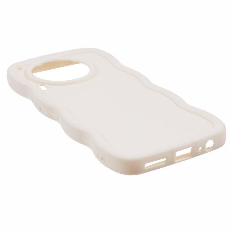 XL Series For TECNO Camon 30 4G / 30 5G Case Wave Frame Soft TPU Phone Cover - White