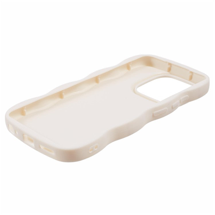 XL Series For TECNO Spark Go 2023 4G SMART7 Cover Solid Color Wavy Edge TPU Phone Case (Large Hole) - White