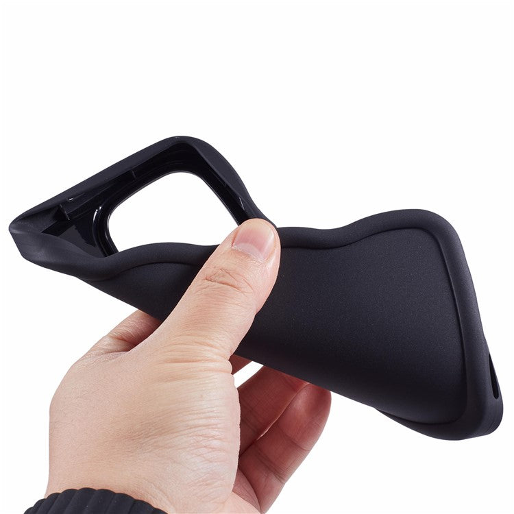 XL Series For TECNO Camon 20 4G / Camon 20 Pro 4G TPU Phone Case Wave Frame - Black