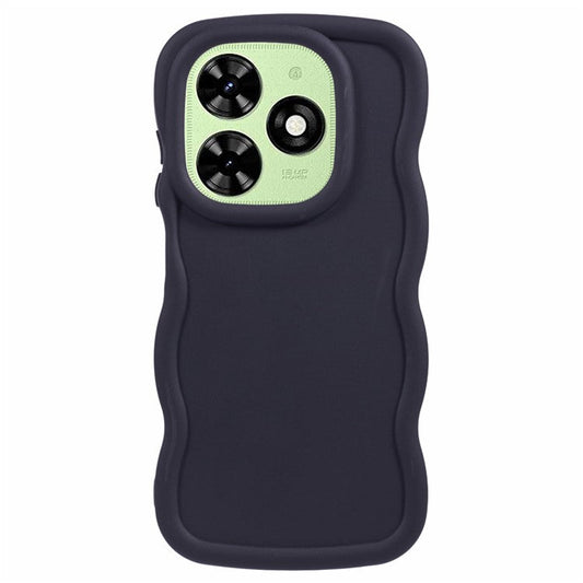 XL Series For TECNO Spark Go 2024 4G / Infinix Smart 8 4G Case TPU Phone Cover Wave Edge - Black