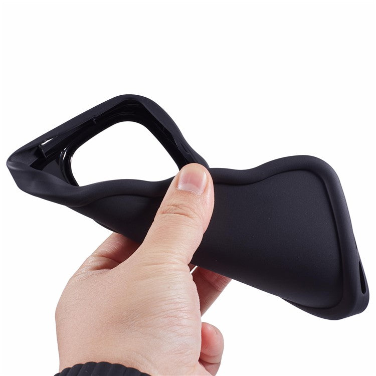 XL Series For TECNO Spark Go 2024 4G / Infinix Smart 8 4G Case TPU Phone Cover Wave Edge - Black