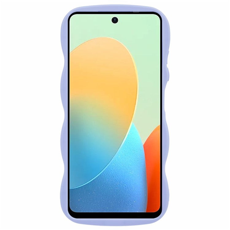 XL Series For TECNO Spark Go 2024 4G / Infinix Smart 8 4G Case TPU Phone Cover Wave Edge - Purple