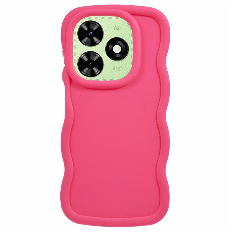 XL Series For TECNO Spark Go 2024 4G / Infinix Smart 8 4G Case TPU Phone Cover Wave Edge - Rose