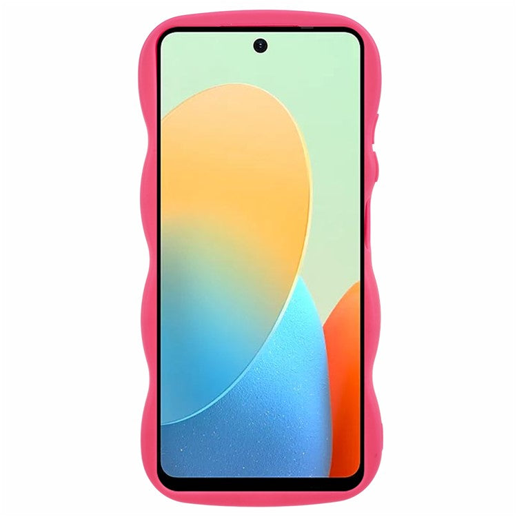 XL Series For TECNO Spark Go 2024 4G / Infinix Smart 8 4G Case TPU Phone Cover Wave Edge - Rose