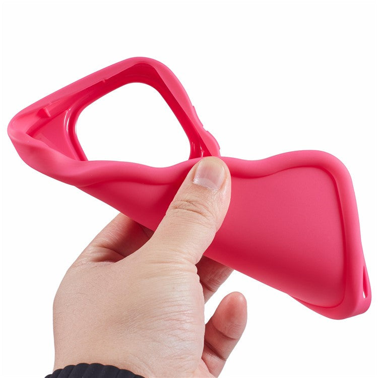 XL Series For TECNO Spark Go 2024 4G / Infinix Smart 8 4G Case TPU Phone Cover Wave Edge - Rose