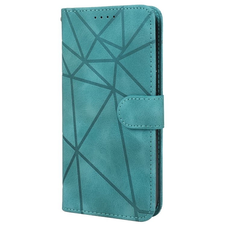 For OnePlus 11 5G Case Line Imprinted Wallet Leather Phone Cover - Green