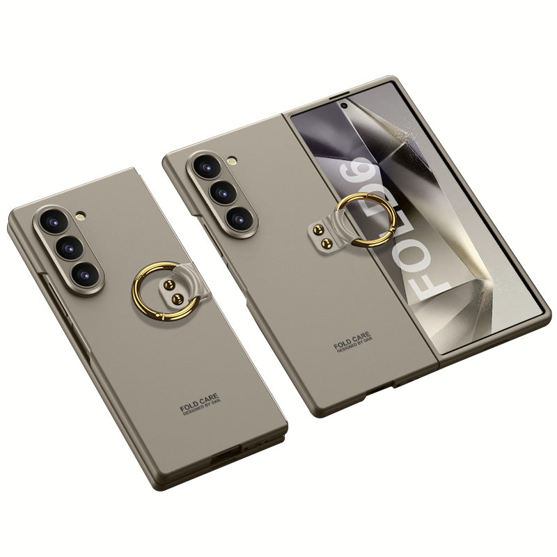 GKK For Samsung Galaxy Z Fold6 5G Case Kickstand Ultra Thin Hard PC Phone Cover - Titanium Grey
