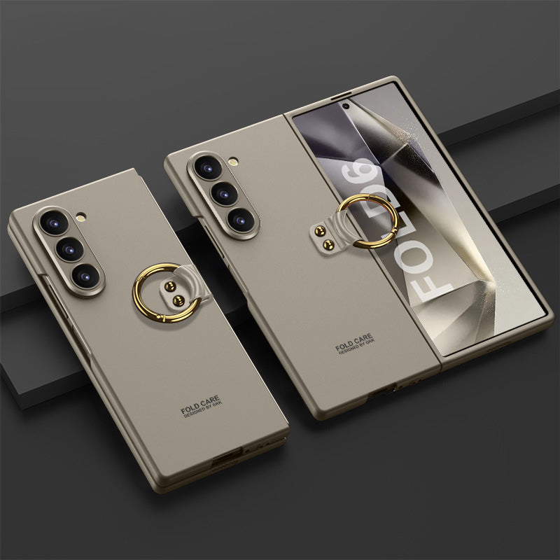 GKK For Samsung Galaxy Z Fold6 5G Case Kickstand Ultra Thin Hard PC Phone Cover - Titanium Grey