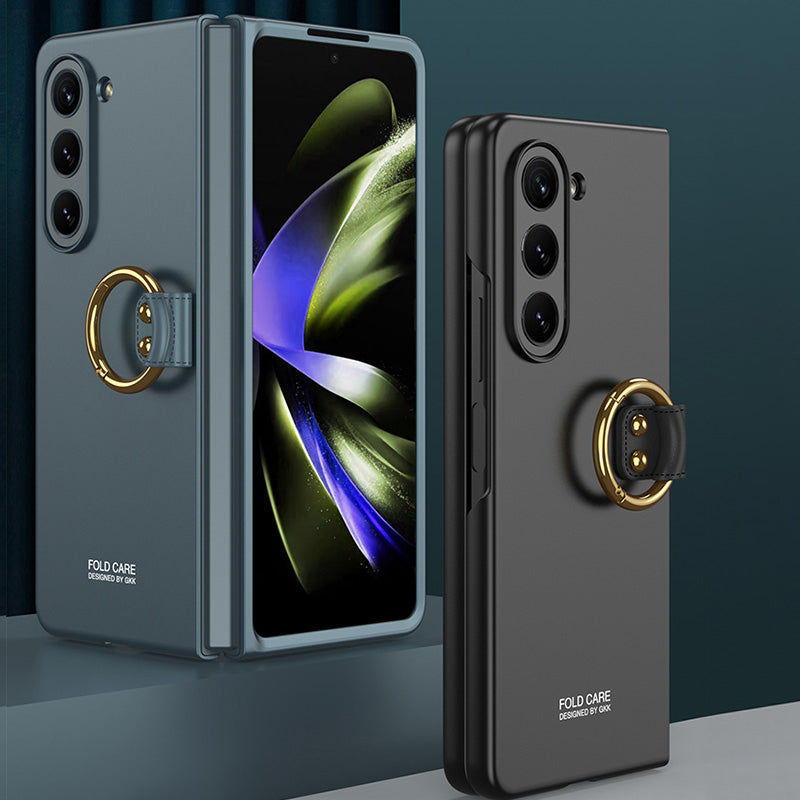 GKK For Samsung Galaxy Z Fold6 5G Case Kickstand Ultra Thin Hard PC Phone Cover - Titanium Grey