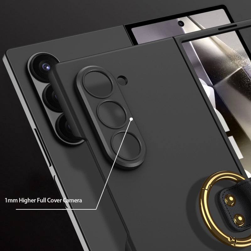 GKK For Samsung Galaxy Z Fold6 5G Case Kickstand Ultra Thin Hard PC Phone Cover - Titanium Grey