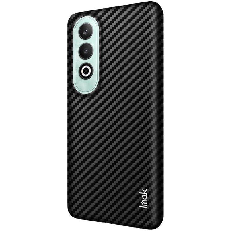 IMAK Ruiyi Series for OnePlus Nord CE4 5G / Oppo K12 Case Leather Coated PC Back Cover - Carbon Fiber Texture
