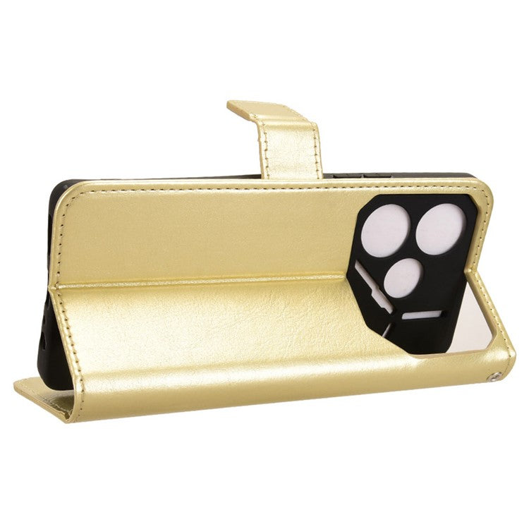 For TECNO Pova 6 4G Wholesale Cases Anti-Drop Leather Phone Cover - Gold