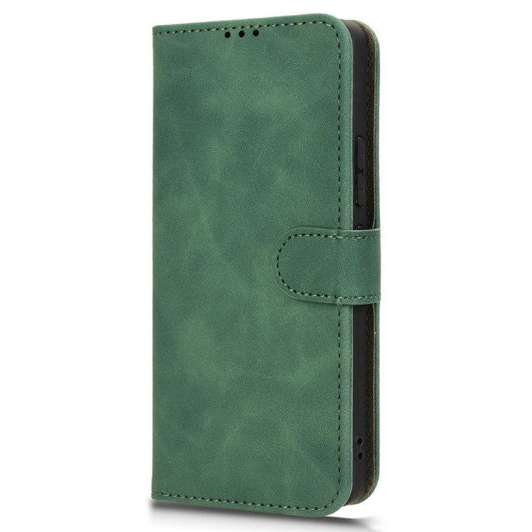 For TECNO Pova 6 4G Case PU Leather Folio Flip Phone Wallet Cover - Green