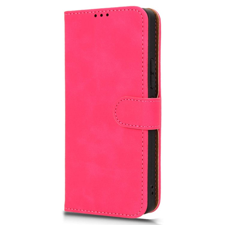 For TECNO Pova 6 4G Case PU Leather Folio Flip Phone Wallet Cover - Rose