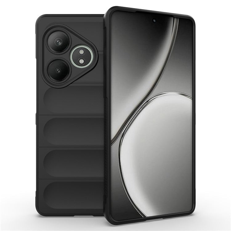 For Realme GT Neo6 SE 5G / GT 6 5G / GT 6T 5G Case TPU Drop Protection Shell Phone Cover - Black