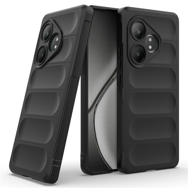 For Realme GT Neo6 SE 5G / GT 6 5G / GT 6T 5G Case TPU Drop Protection Shell Phone Cover - Black