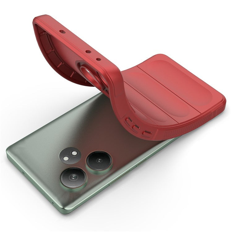 For Realme GT Neo6 SE 5G / GT 6 5G / GT 6T 5G Case TPU Drop Protection Shell Phone Cover - Red