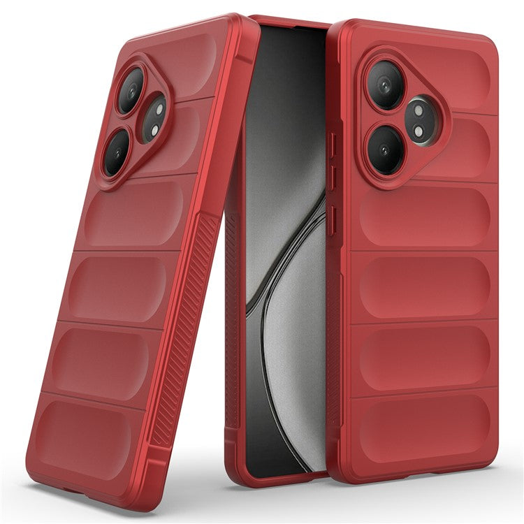 For Realme GT Neo6 SE 5G / GT 6 5G / GT 6T 5G Case TPU Drop Protection Shell Phone Cover - Red