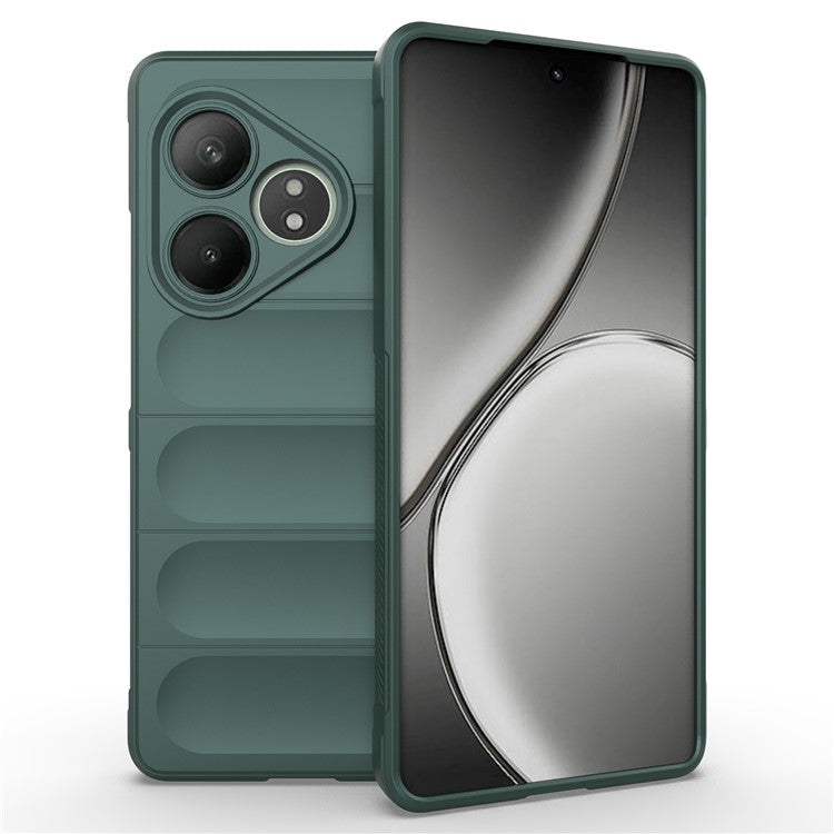 For Realme GT Neo6 SE 5G / GT 6 5G / GT 6T 5G Case TPU Drop Protection Shell Phone Cover - Green