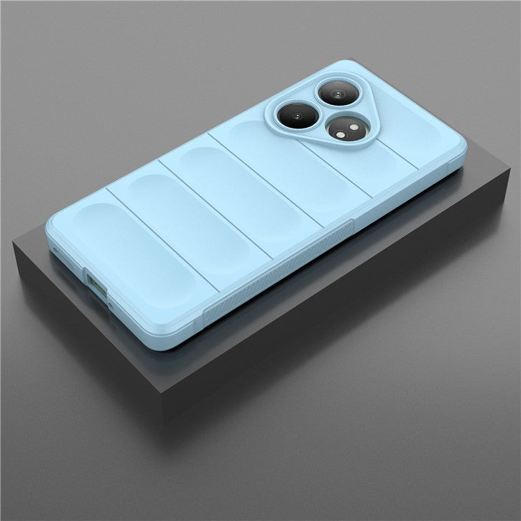 For Realme GT Neo6 SE 5G / GT 6 5G / GT 6T 5G Case TPU Drop Protection Shell Phone Cover - Baby Blue