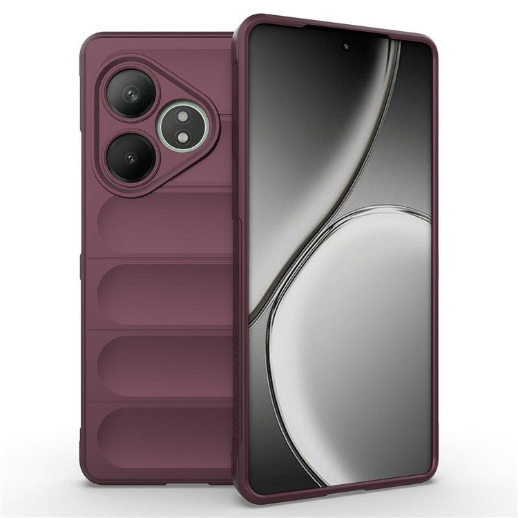 For Realme GT Neo6 SE 5G / GT 6 5G / GT 6T 5G Case TPU Drop Protection Shell Phone Cover - Wine Red