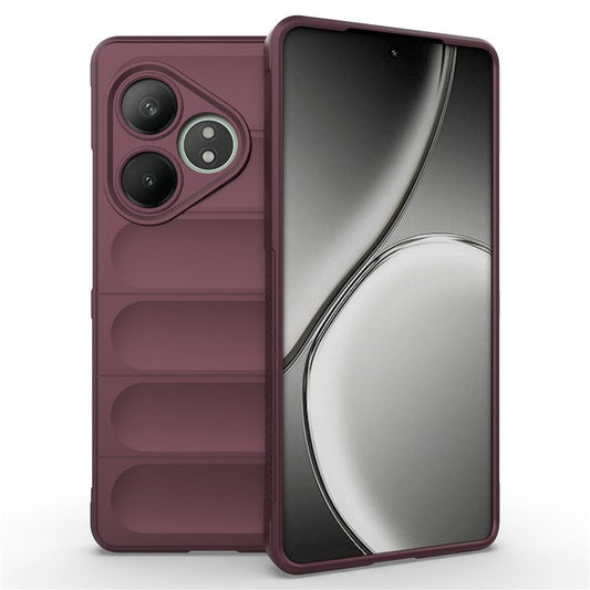 For Realme GT Neo6 SE 5G / GT 6 5G / GT 6T 5G Case TPU Drop Protection Shell Phone Cover - Wine Red