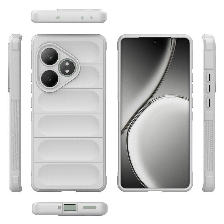 For Realme GT Neo6 SE 5G / GT 6 5G / GT 6T 5G Case TPU Drop Protection Shell Phone Cover - White