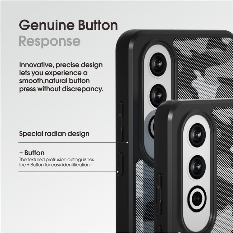 IBMRS For OnePlus Ace 3V 5G Case TPU+PC 2-in-1 Protective Phone Cover - Transparent Black