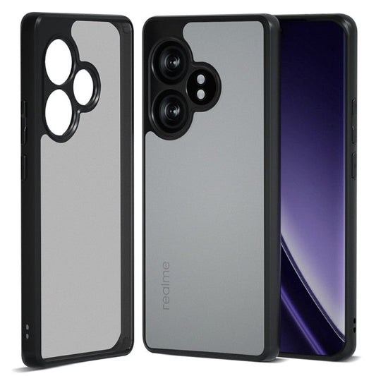 IBMRS For Realme GT Neo6 SE 5G Case TPU+PC Phone Cover Airbags Corners Shockproof - Matte Black