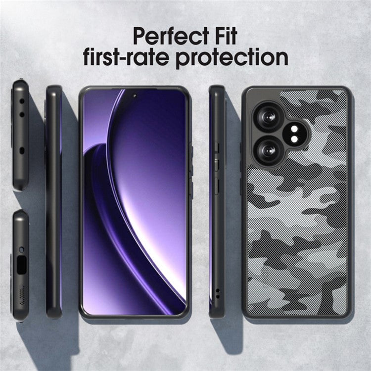 IBMRS For Realme GT Neo6 SE 5G Case TPU+PC Phone Cover Airbags Corners Shockproof - Matte Black