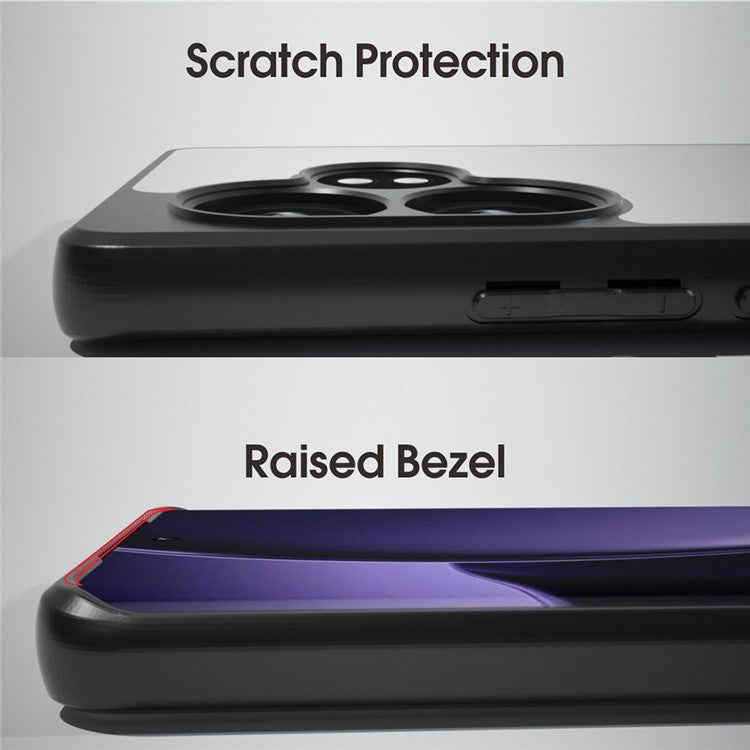 IBMRS For Realme GT Neo6 SE 5G Case TPU+PC Phone Cover Airbags Corners Shockproof - Transparent Black