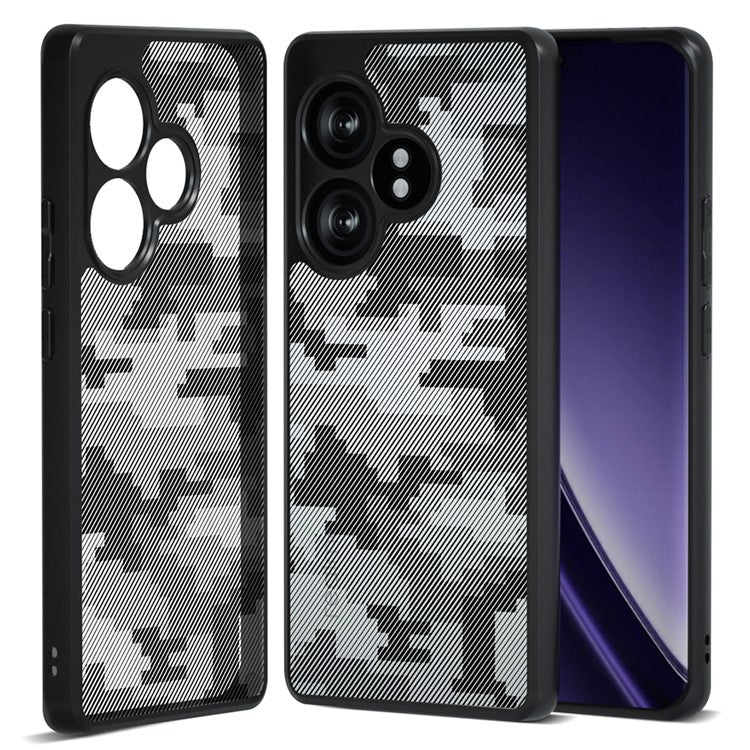IBMRS For Realme GT Neo6 SE 5G Case TPU+PC Phone Cover Airbags Corners Shockproof - Grid Camouflage