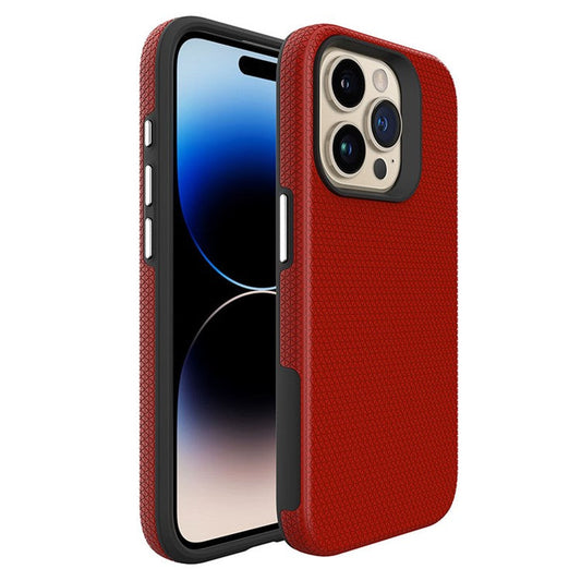 For iPhone 16 Pro Case Compatible with MagSafe TPU+PC Protective Phone Cover - Red