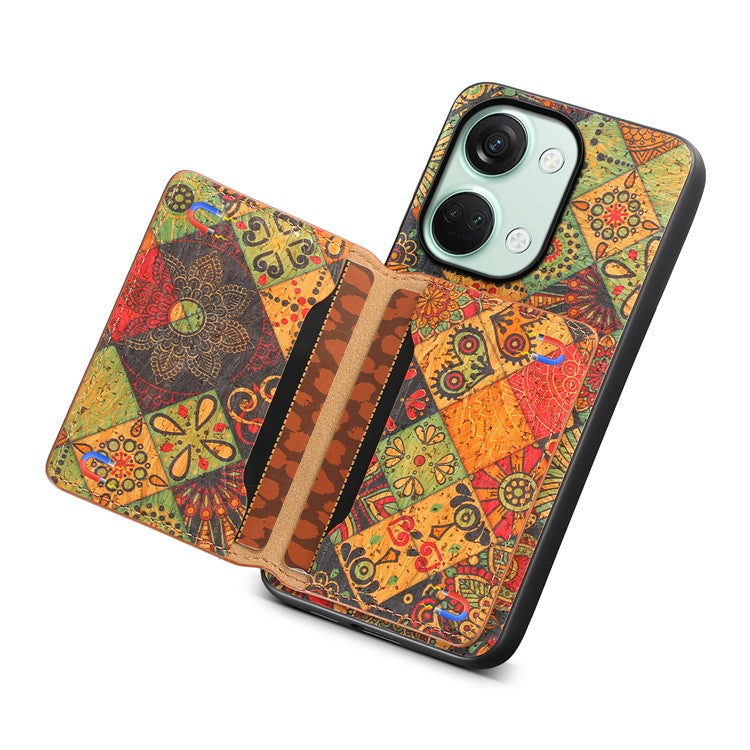 For OnePlus Ace 2V / Nord 3 5G Case Floral Pattern Card Slot Kickstand Hybrid Phone Cases - Autumn / Yellow