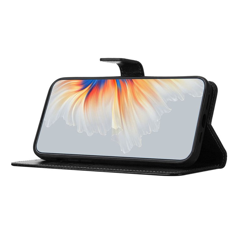 For Google Pixel 8a Case PU Leather Mandala Imprinted Phone Cover - Black