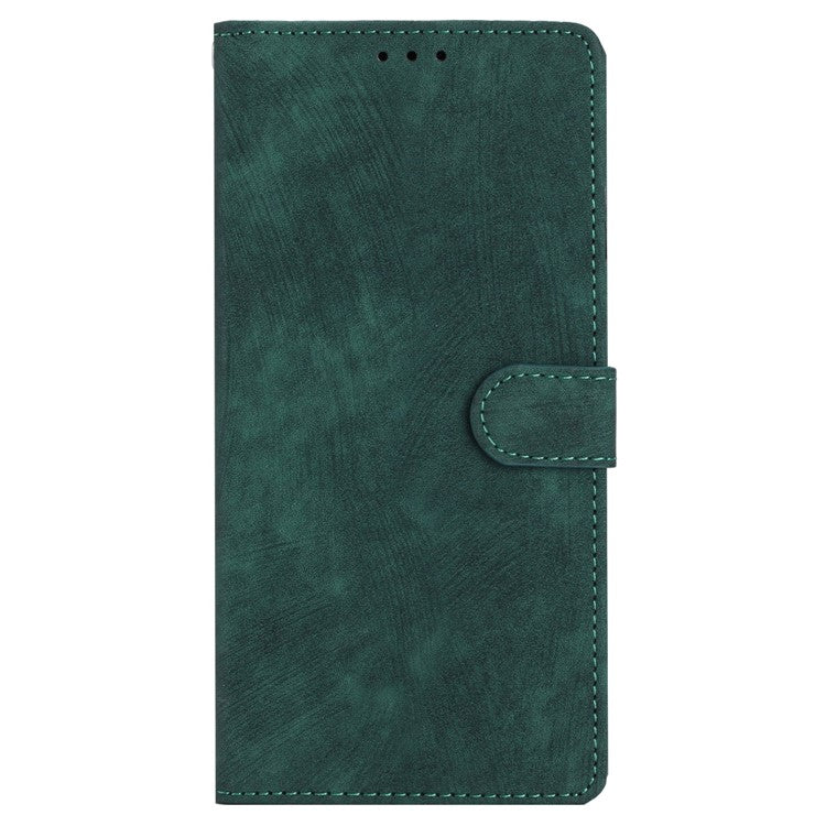 For Google Pixel 8a Case Skin-Touch PU Leather Card Holder Phone Cover - Green
