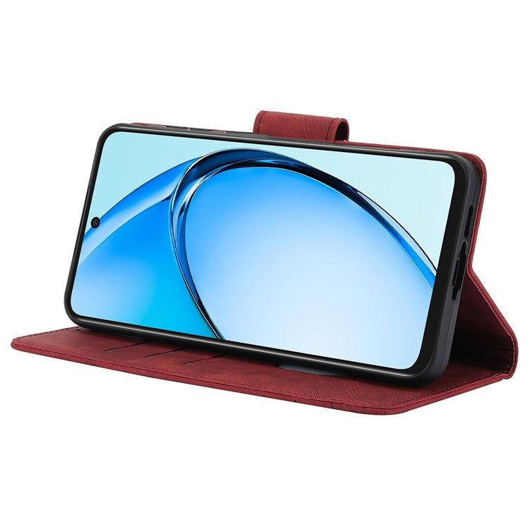 SY-001 For Oppo A60 4G Case with Hand Strap Butterfly Flower Leather Wallet Phone Cover - Red