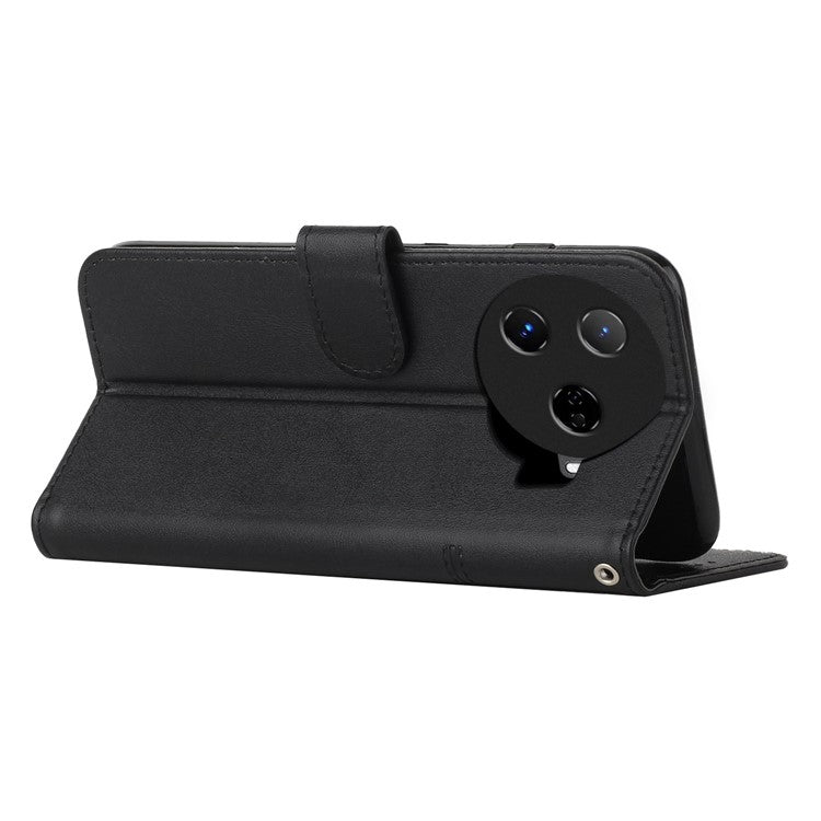 For TECNO Camon 30 Pro 5G Phone Case Anti-Scratch PU Leather Stand Wallet Cover - Black