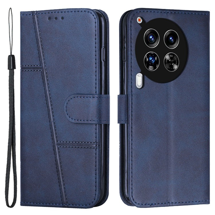 For TECNO Camon 30 4G / 5G Phone Case Anti-Scratch PU Leather Stand Wallet Cover - Sapphire