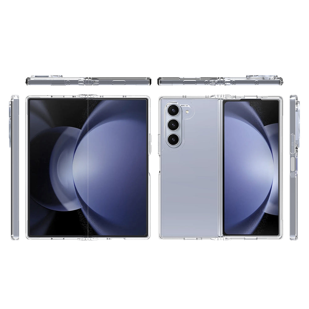 For Samsung Galaxy Z Fold6 5G Clear Case TPU+Acrylic Anti-Scratch Phone Cover