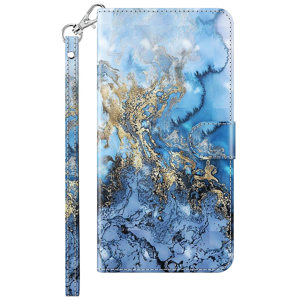 For Samsung Galaxy M13 4G PU Leather Flip Wallet Phone Case Stand Feature 3D Pattern Printing Magnetic Protection Phone Cover with Strap - Bauhinia Valley