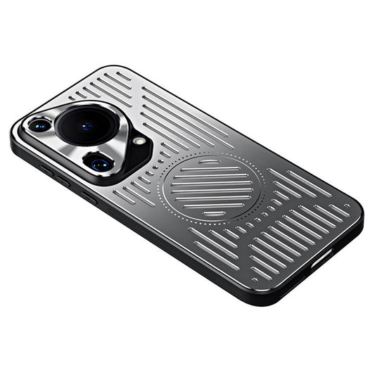 For Huawei Pura 70 Ultra Phone Case TPU+Aluminum Alloy Heat Dissipation Cover - Silver