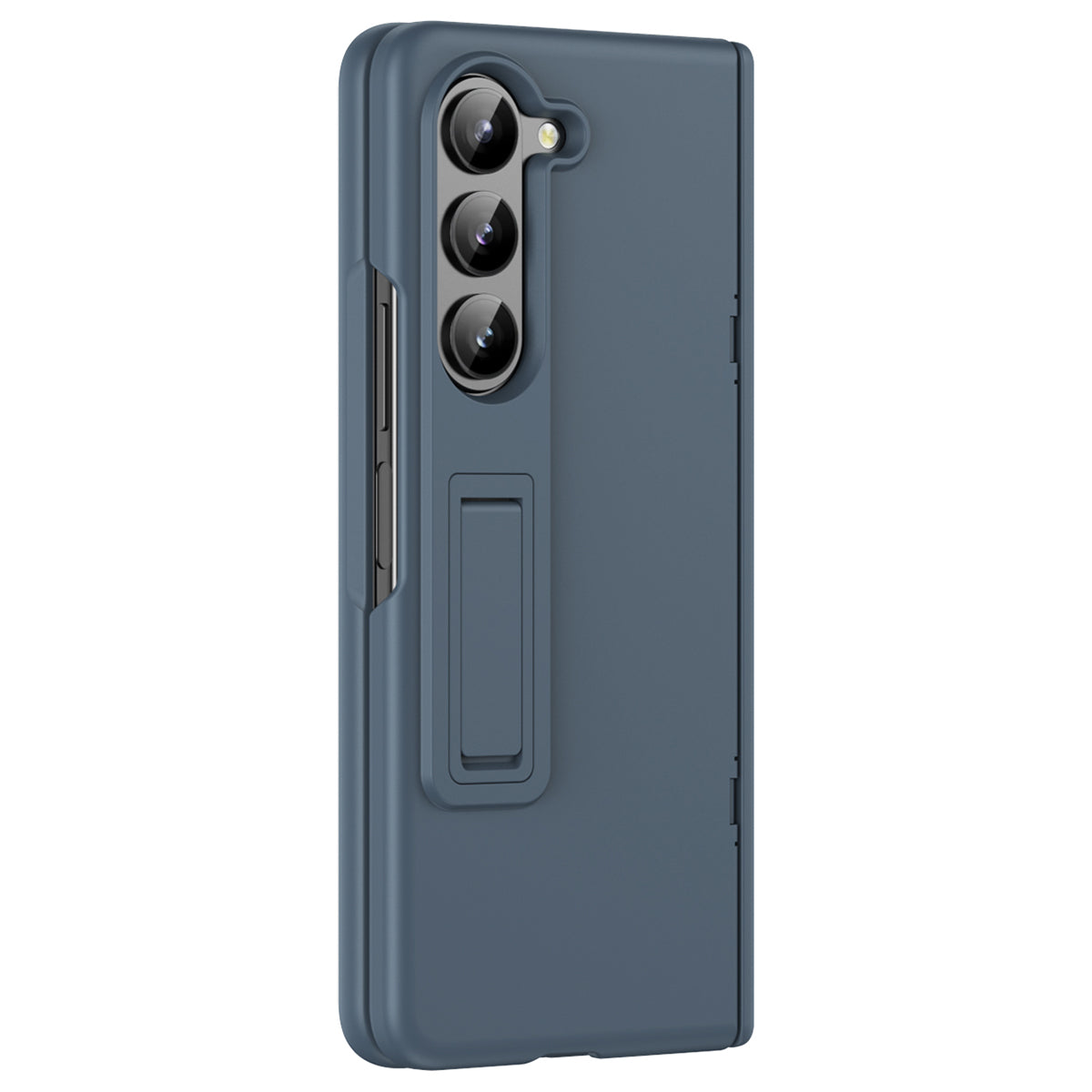 For Samsung Galaxy Z Fold6 5G Case Hard PC Anti-Drop Phone Cover with Kickstand - Grey