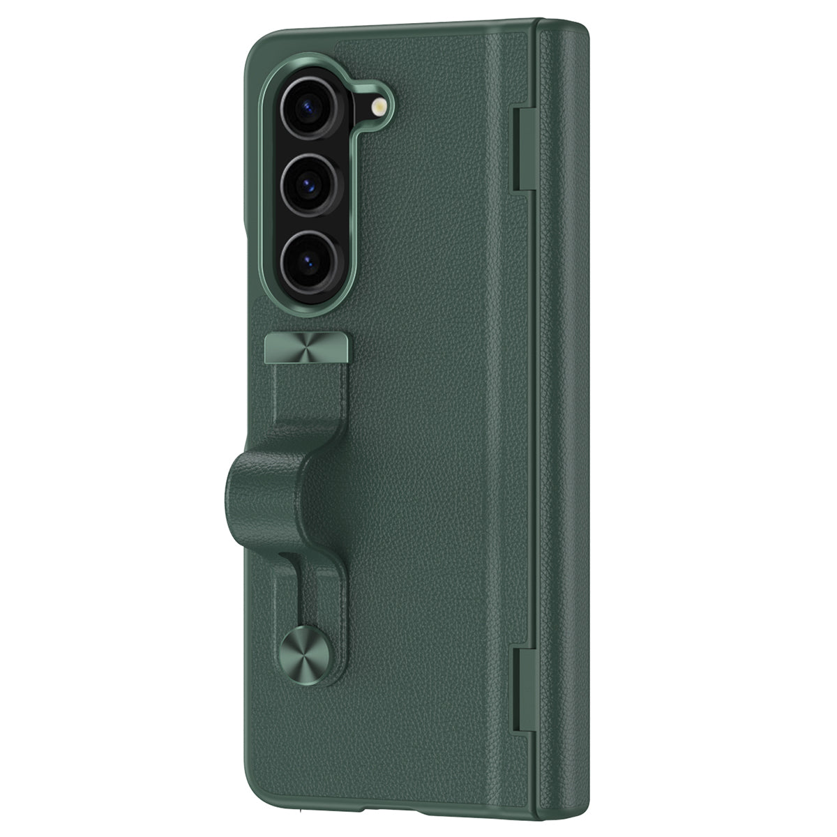 For Samsung Galaxy Z Fold6 5G Kickstand Case Anti-Drop Hard PC Phone Cover - Green