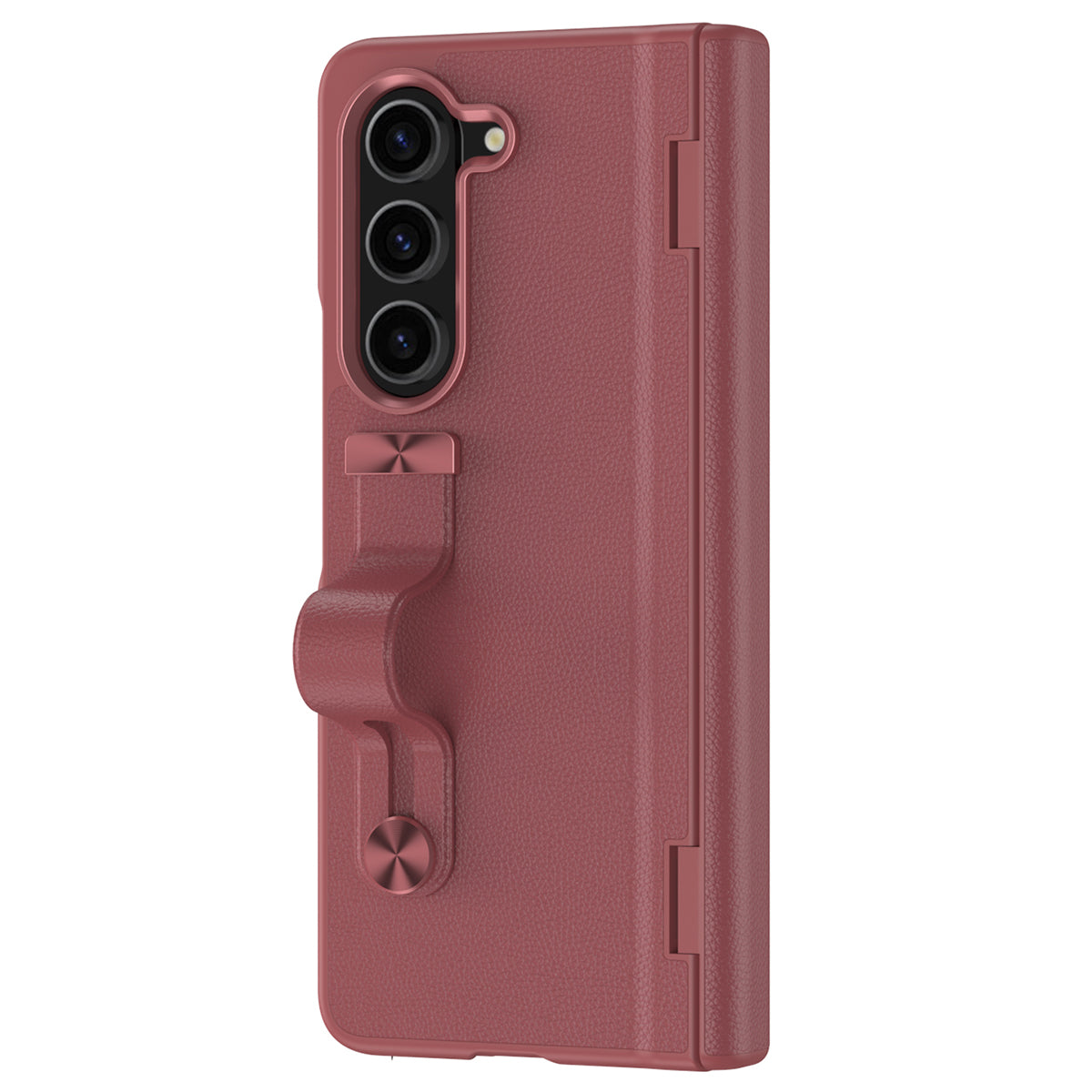 For Samsung Galaxy Z Fold6 5G Kickstand Case Anti-Drop Hard PC Phone Cover - Red