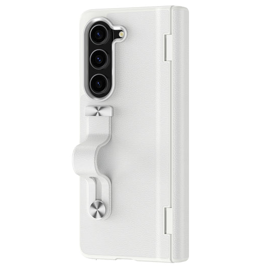 For Samsung Galaxy Z Fold6 5G Kickstand Case Anti-Drop Hard PC Phone Cover - White