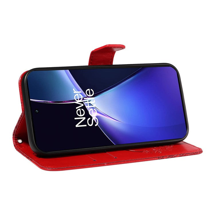 For OnePlus Nord CE4 5G Phone Case Wholesale Butterfly Leather Wallet Cover - Red