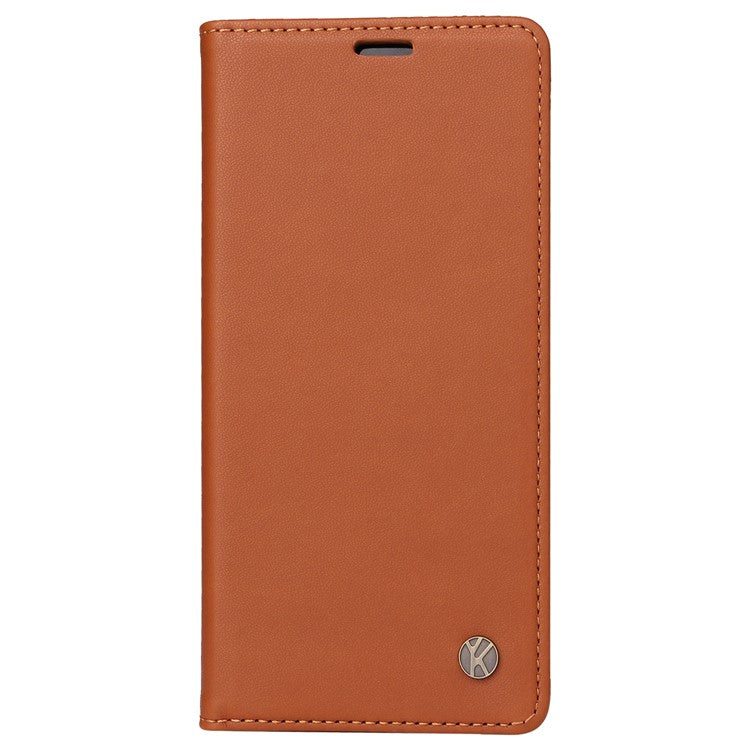 YIKATU YK-001 For Oppo A60 4G Case Stand View Magnetic Protect PU Leather Phone Cover - Brown
