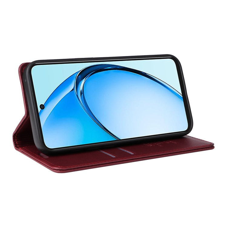 YIKATU YK-001 For Oppo A60 4G Case Stand View Magnetic Protect PU Leather Phone Cover - Wine Red